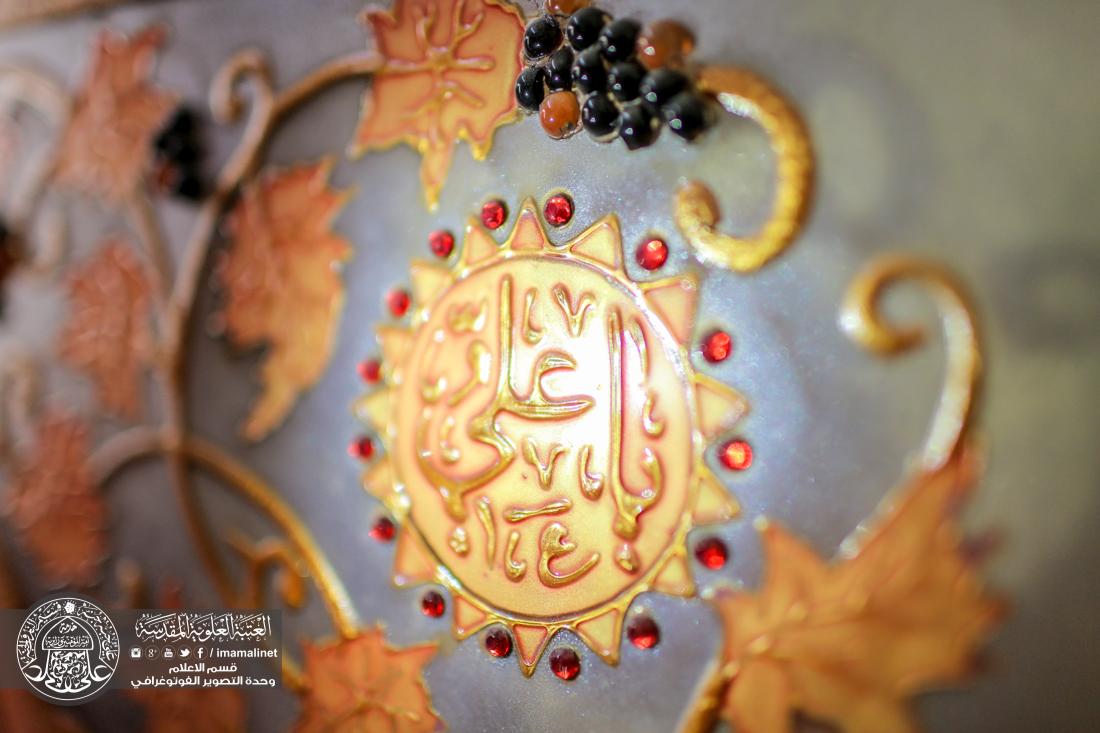 تقرير مصور : اعمال وحدة الرسم على الزجاج التابعة الى قسم الصيانة في العتبة العلوية المقدسة  | 