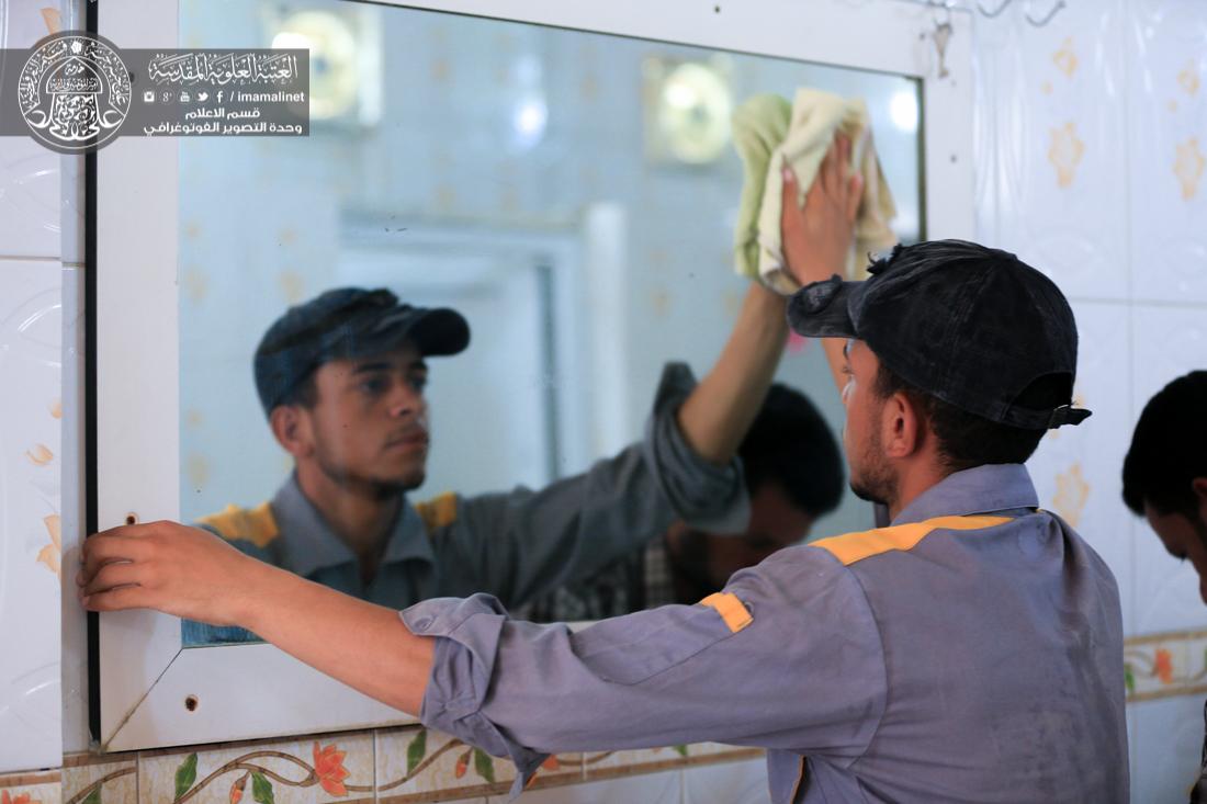 تقرير مصور : خدمات الزائرين في منطقة الحولي التابعة الى العتبة العلوية المقدسة  | 