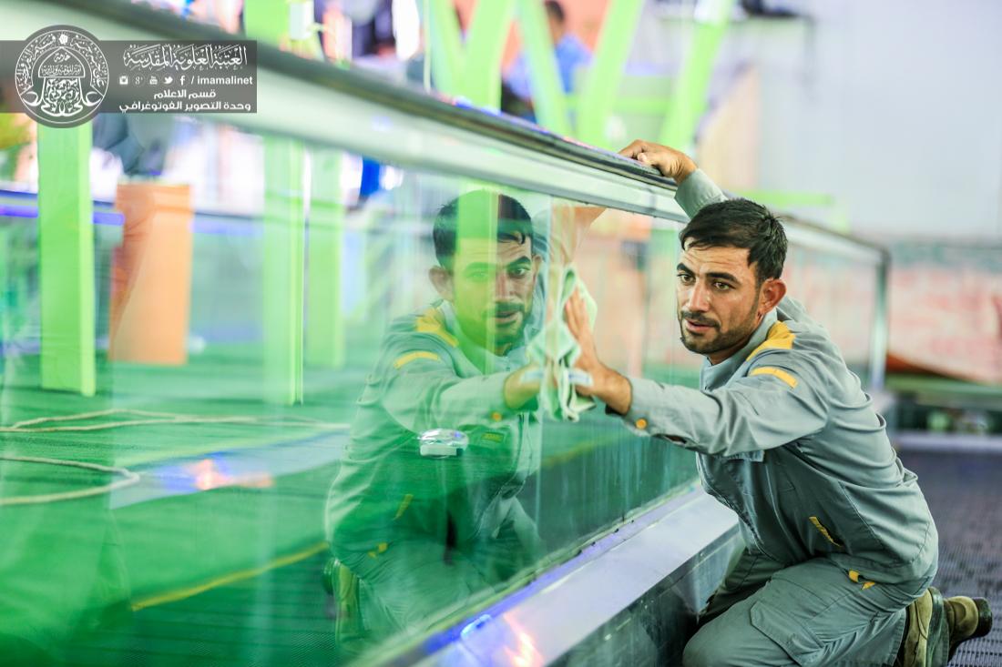 تقرير مصور : خدمات الزائرين في منطقة الحولي التابعة الى العتبة العلوية المقدسة  | 