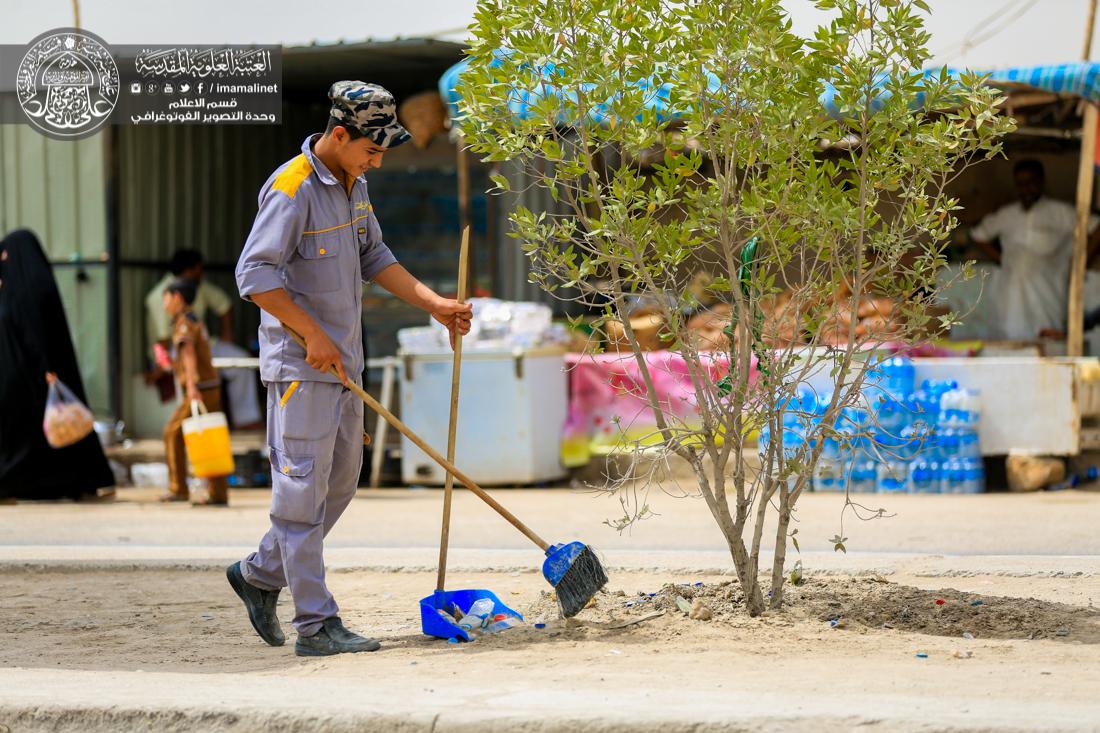 تقرير مصور : خدمات الزائرين في منطقة الحولي التابعة الى العتبة العلوية المقدسة  | 