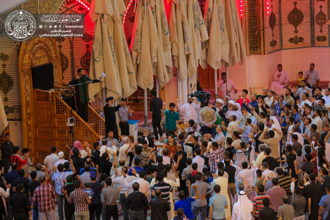 تقرير مصور : الاجواء الايمانية داخل العتبة العلوية المقدسة في ليلة استشهاد الامام جعفر الصادق سلام الله عليه | 
