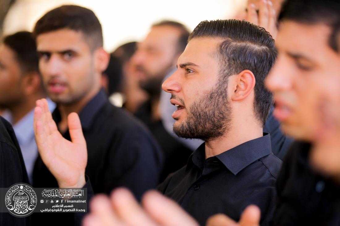 تقرير مصور : موكب العتبة العلوية المقدسة يجدد العزاء بذكرى اربعين المولى امير المؤمنين سلام الله علية  | 