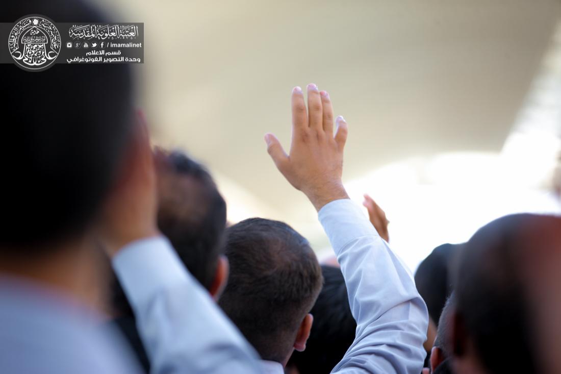 تقرير مصور : موكب العتبة العلوية المقدسة يجدد العزاء بذكرى اربعين المولى امير المؤمنين سلام الله علية  | 