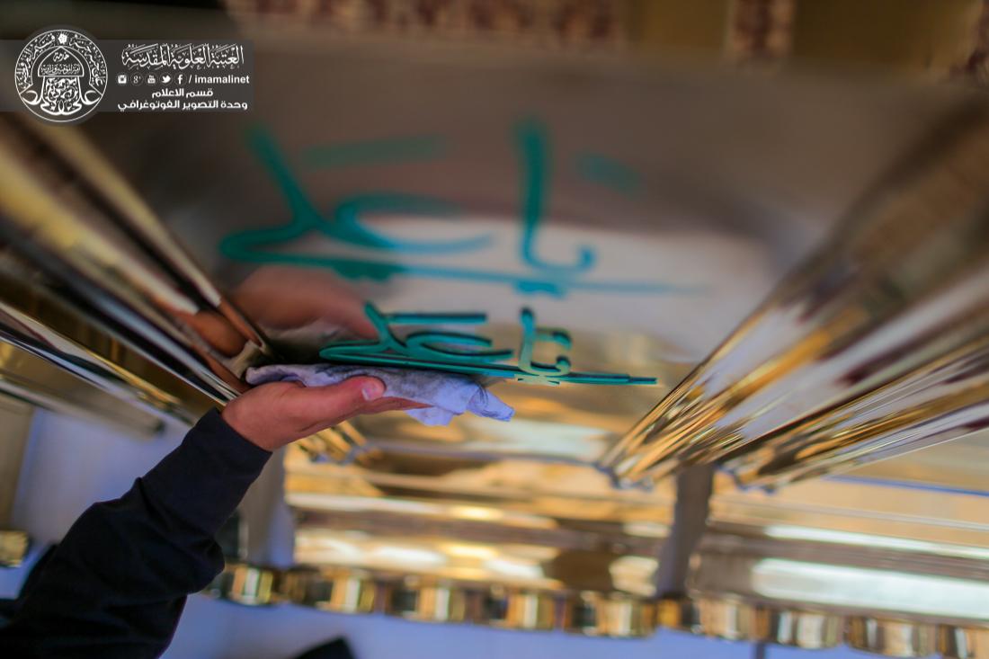 تقرير مصور : تنصيب القاطع الجديد من جهة باب القبلة وباب الطوسي في العتبة العلوية المقدسة | 