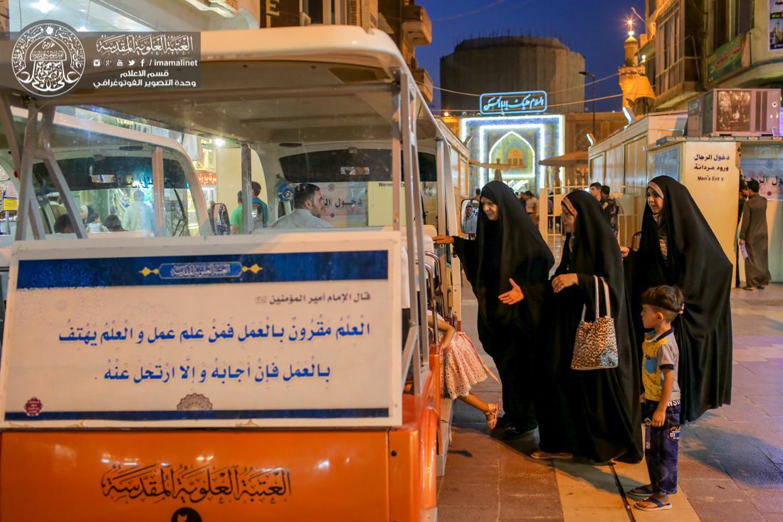 تقرير مصور : نشاط قسم الاليات في العتبة العلوية المقدسة لخدمة زائري المولى امير المؤمنين سلام الله عليه  | 