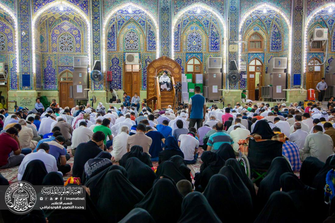 تقرير مصور : الاجواء الايمانية في ليلة الجمعة في العتبة الحسينية والعتبة العباسية في كربلاء المقدسة  | 