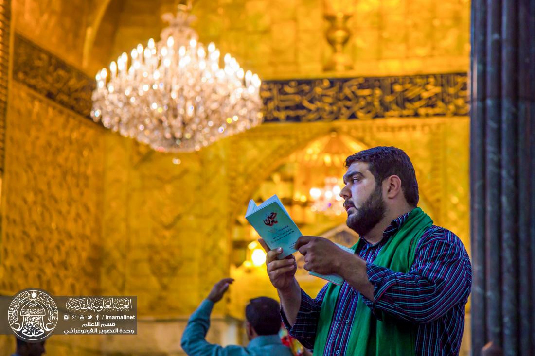 تقرير مصور : الاجواء الايمانية في ليلة الجمعة في العتبة الحسينية والعتبة العباسية في كربلاء المقدسة  | 