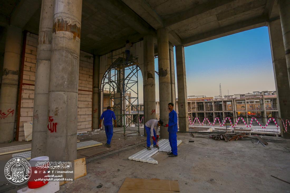 تقرير مصور : استمرار العمل في صحن السيدة فاطمة الزهراء سلام الله عليها في القسم الثاني والنفق التابع للتوسعة الجديده  | 