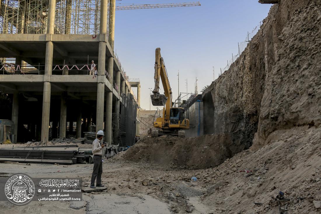 تقرير مصور : استمرار العمل في صحن السيدة فاطمة الزهراء سلام الله عليها في القسم الثاني والنفق التابع للتوسعة الجديده  | 