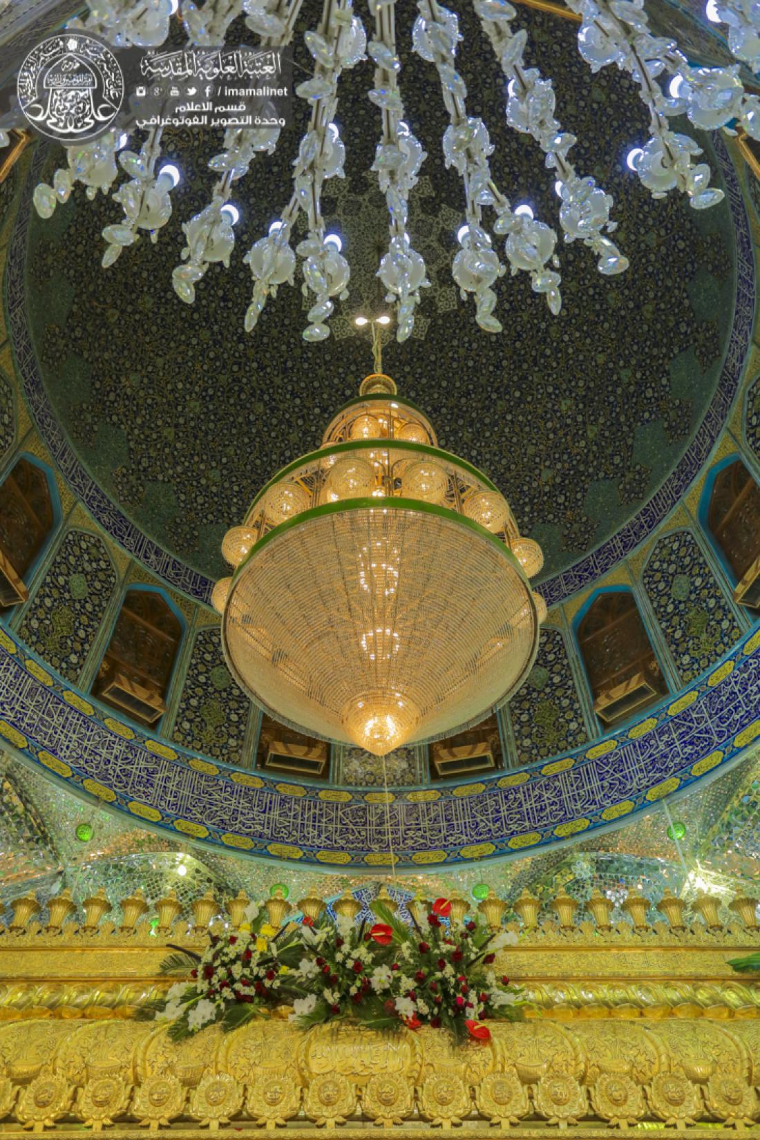 تقرير مصور : الاجواء الروحانية في ليلة ميلاد الامام الرضا سلام الله عليه في العتبة العلوية المقدسة | 