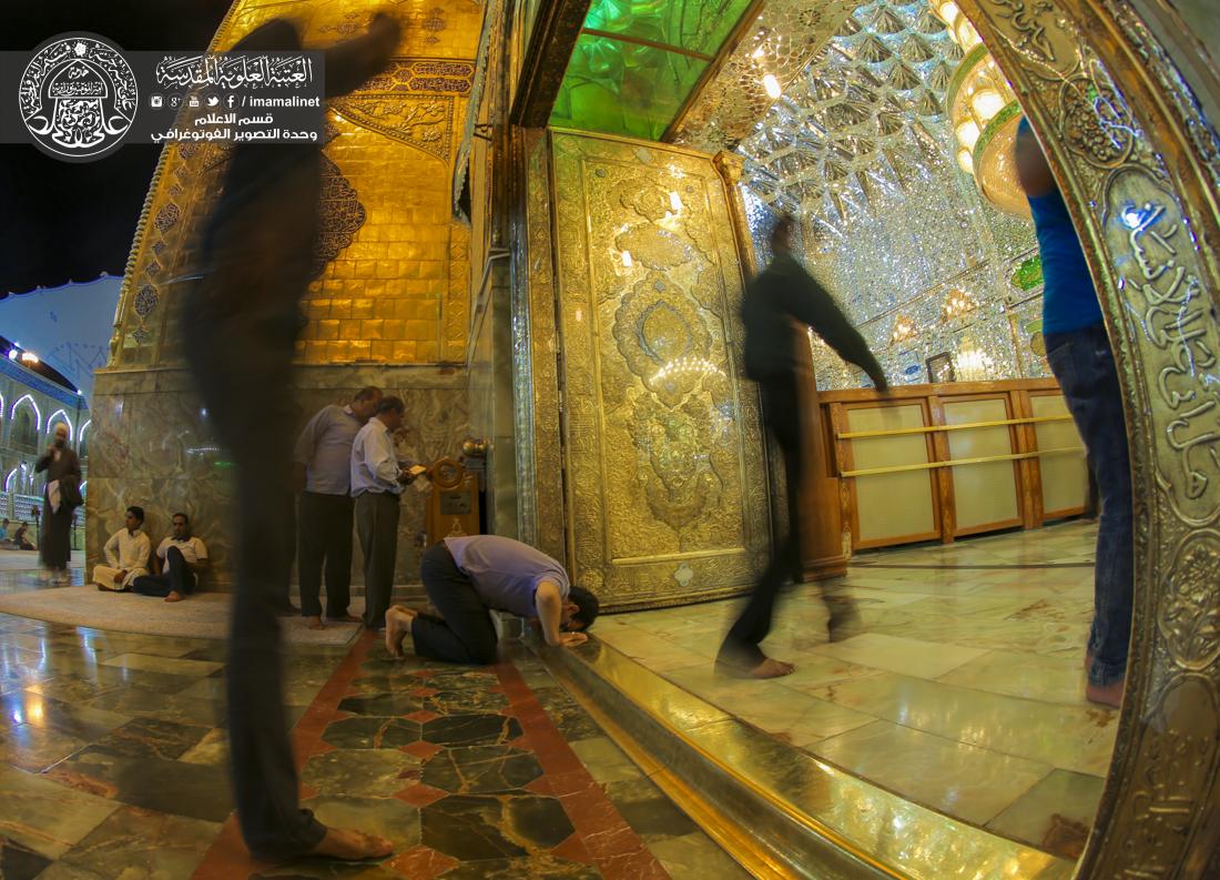 تقرير مصور : الاجواء الروحانية في ليلة ميلاد الامام الرضا سلام الله عليه في العتبة العلوية المقدسة | 