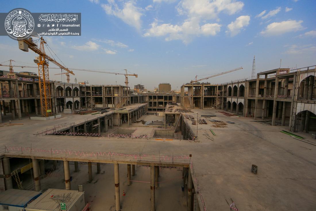 تقرير مصور : استمرار العمل في صحن فاطمة الزهراء سلام الله عليها ضمن مشروع التوسعة في العتبة العلوية المقدسة | 