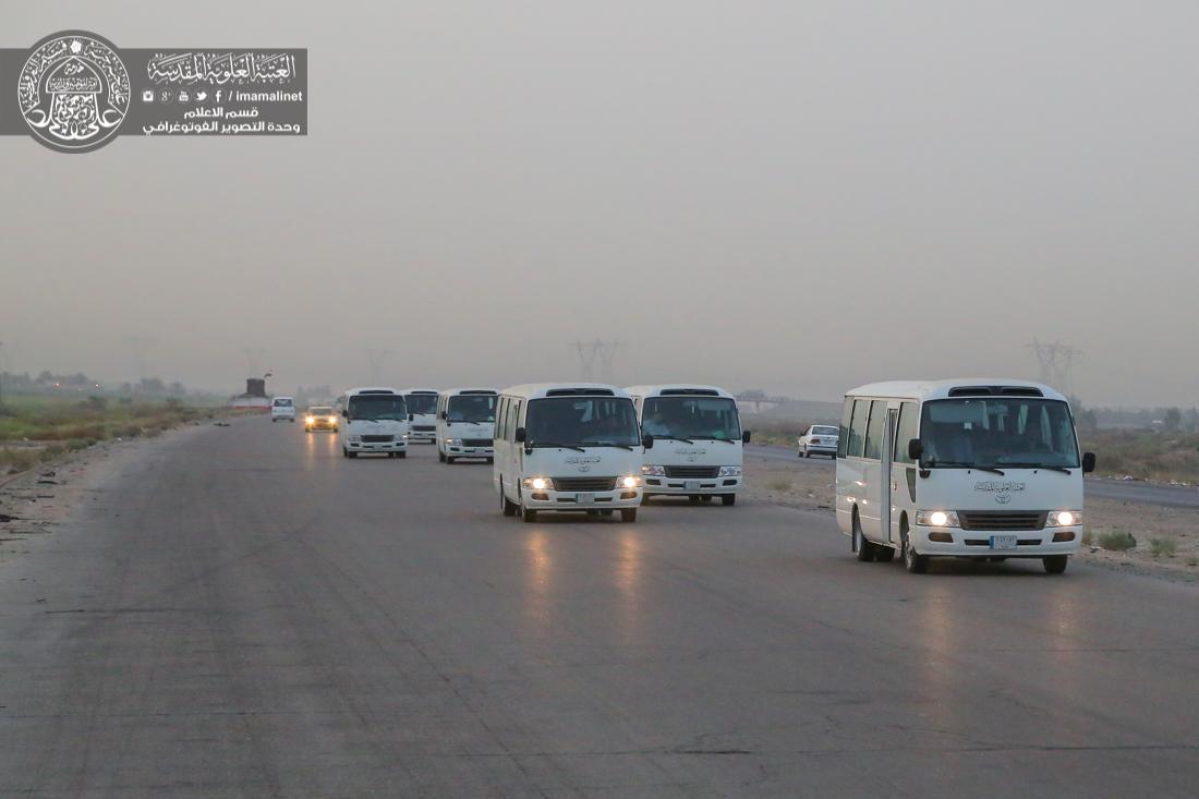 تقرير مصور : موكب العتبة العلوية المقدسة في زيارته الى مرقد الامامين العسكريين في سامراء | 