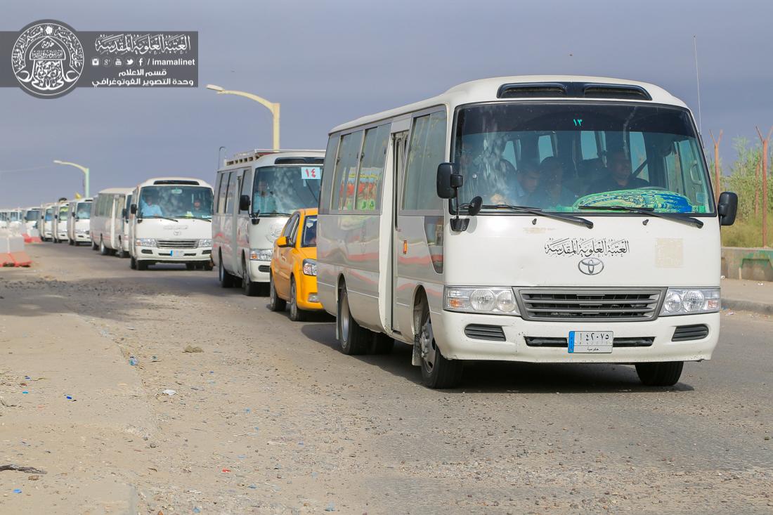 تقرير مصور : موكب العتبة العلوية المقدسة في زيارته الى مرقد الامامين العسكريين في سامراء | 