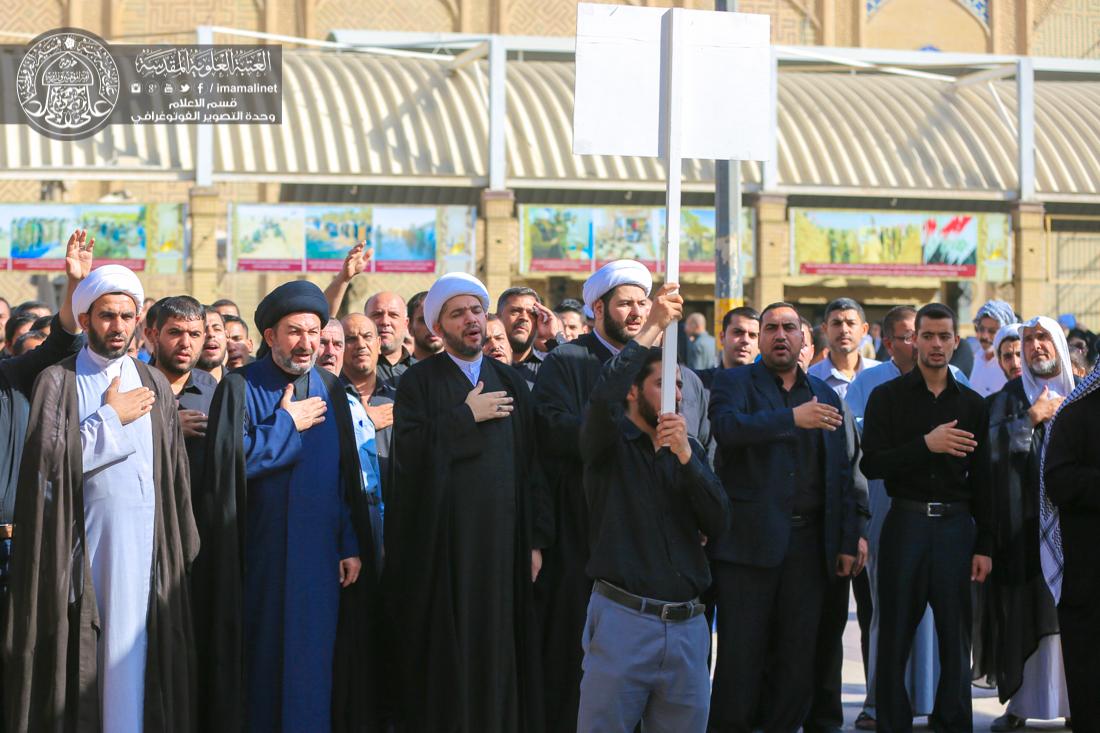 تقرير مصور : موكب العتبة العلوية المقدسة يجدد العزاء بذكرى شهادة الامام محمد الباقر سلام الله عليه في المرقد العلوي الطاهر  | 