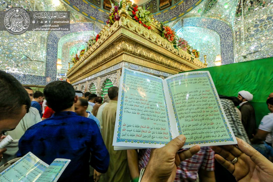 تقرير مصور : اكثر من 2000 ورده تزين المرقد الطاهر بمناسبة ذكرى عيد الغدير الاغر  | 