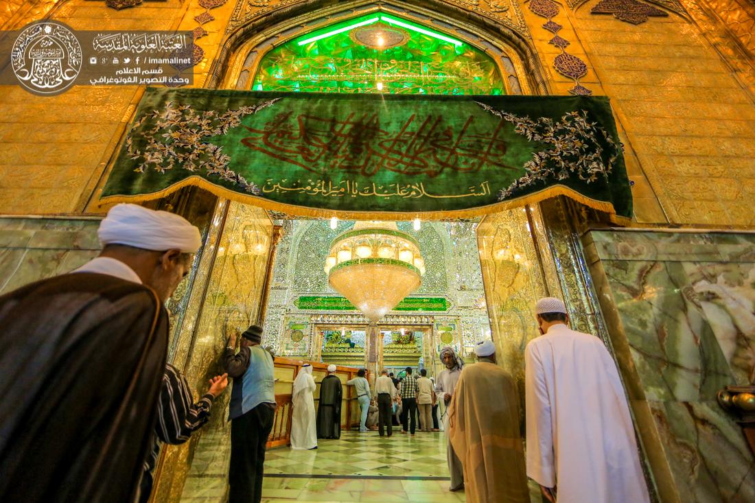 تقرير مصور : اكثر من 2000 ورده تزين المرقد الطاهر بمناسبة ذكرى عيد الغدير الاغر  | 