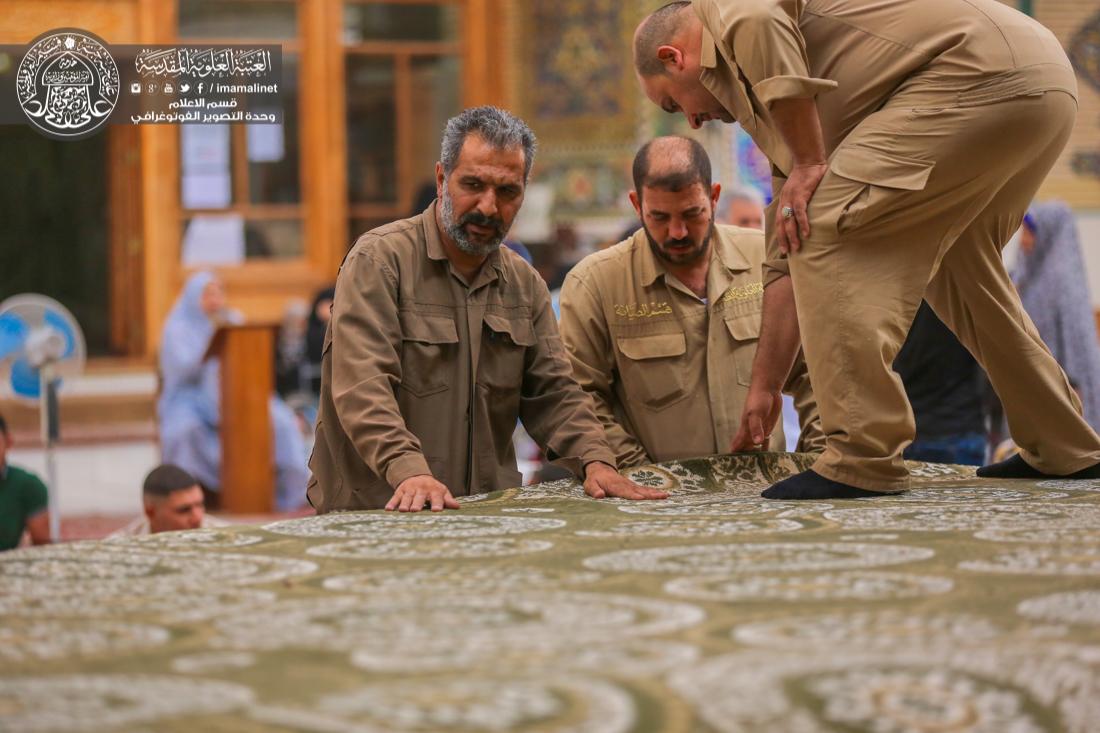 تقرير مصور : تحضيرات مهرجان الغدير في العتبة العلوية المقدسة | 