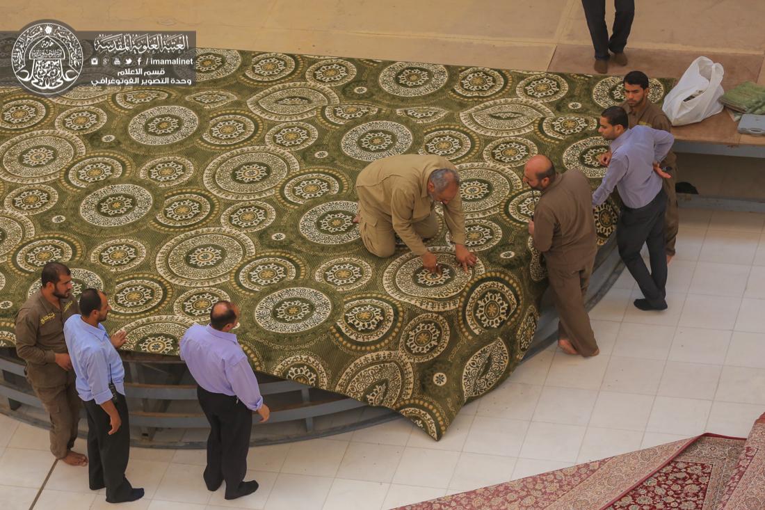 تقرير مصور : تحضيرات مهرجان الغدير في العتبة العلوية المقدسة | 