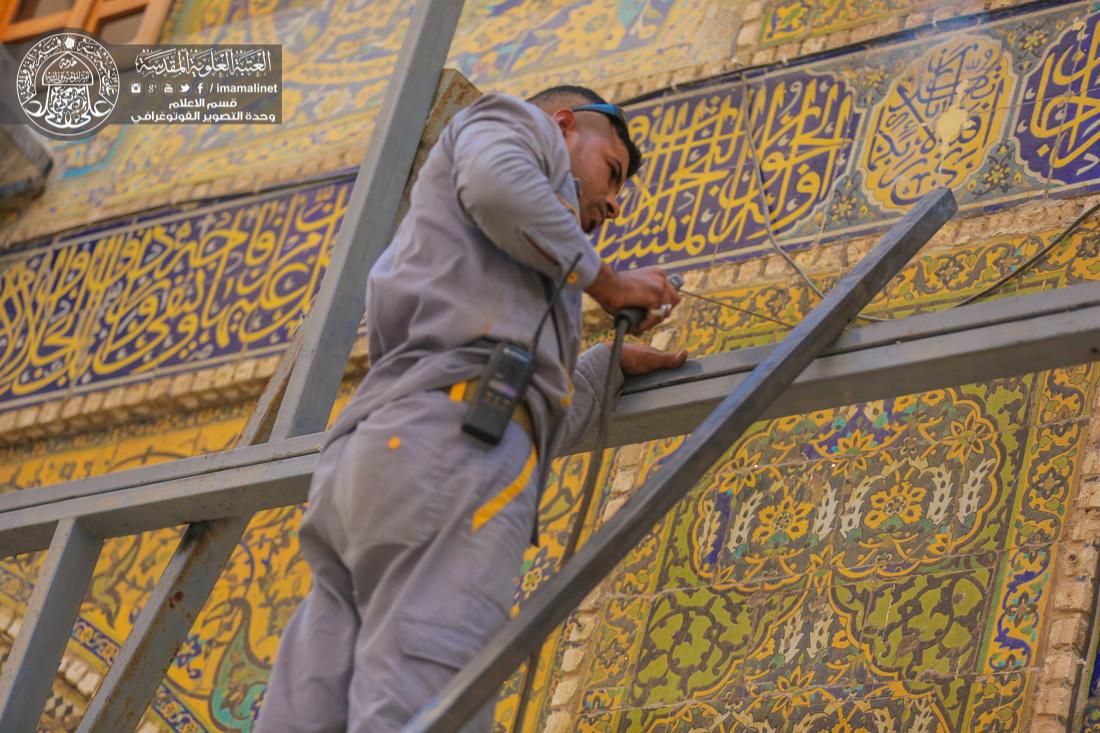 تقرير مصور : تحضيرات مهرجان الغدير في العتبة العلوية المقدسة | 