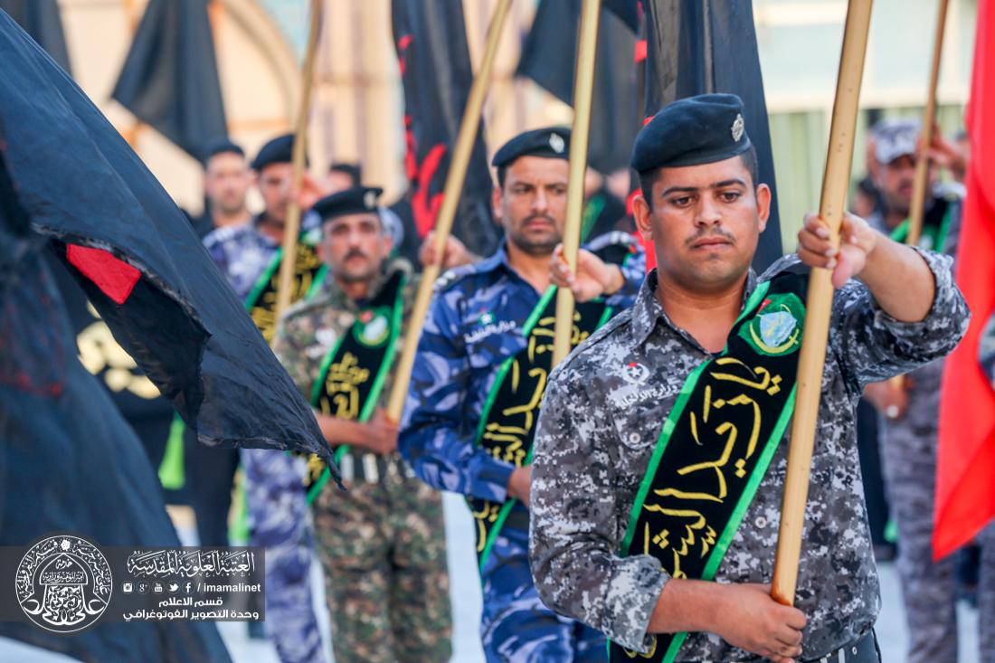 تقرير مصور : امانة مزار زيد بن علي سلام الله عليه تقوم بتغير الراية بمناسبة شهر محرم الحرام  | 