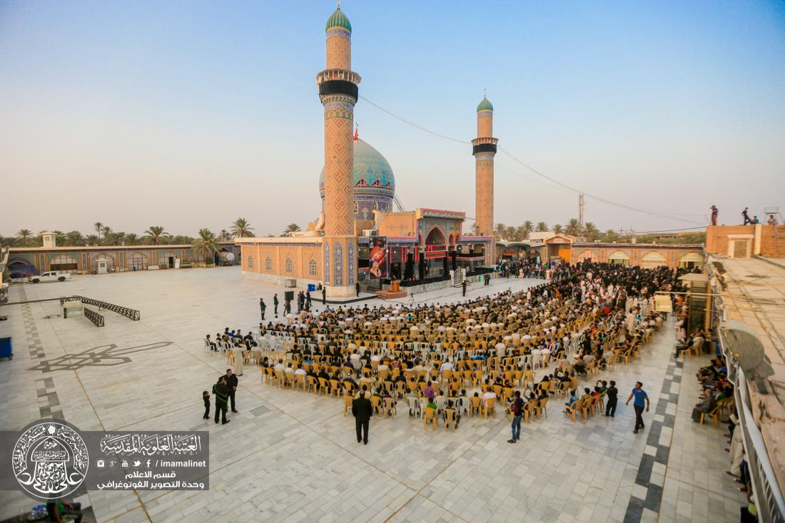 تقرير مصور : امانة مزار زيد بن علي سلام الله عليه تقوم بتغير الراية بمناسبة شهر محرم الحرام  | 