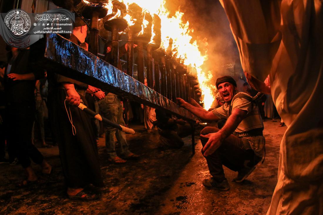 تقرير مصور : احياء ليلة الثامن من عاشوراء في النجف الاشرف | 