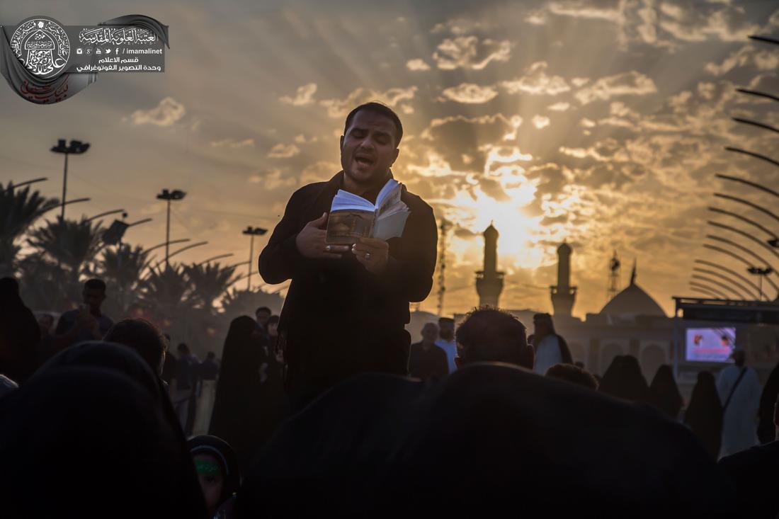 تقرير مصور : من كربلاء العشق المؤمنين يقومون بأحياء ذكرى يوم التاسع من محرم الحرام عند مرقد المولى الامام الحسين وابو الفضل العباس سلام الله عليهما في كربلاء المقدسة  | 