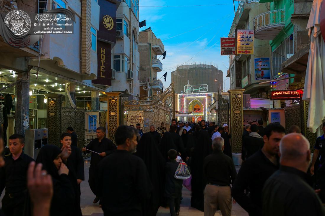 تقرير مصور : اجواء ليلة العاشر من محرم في محيط العتبة العلوية المقدسة | 