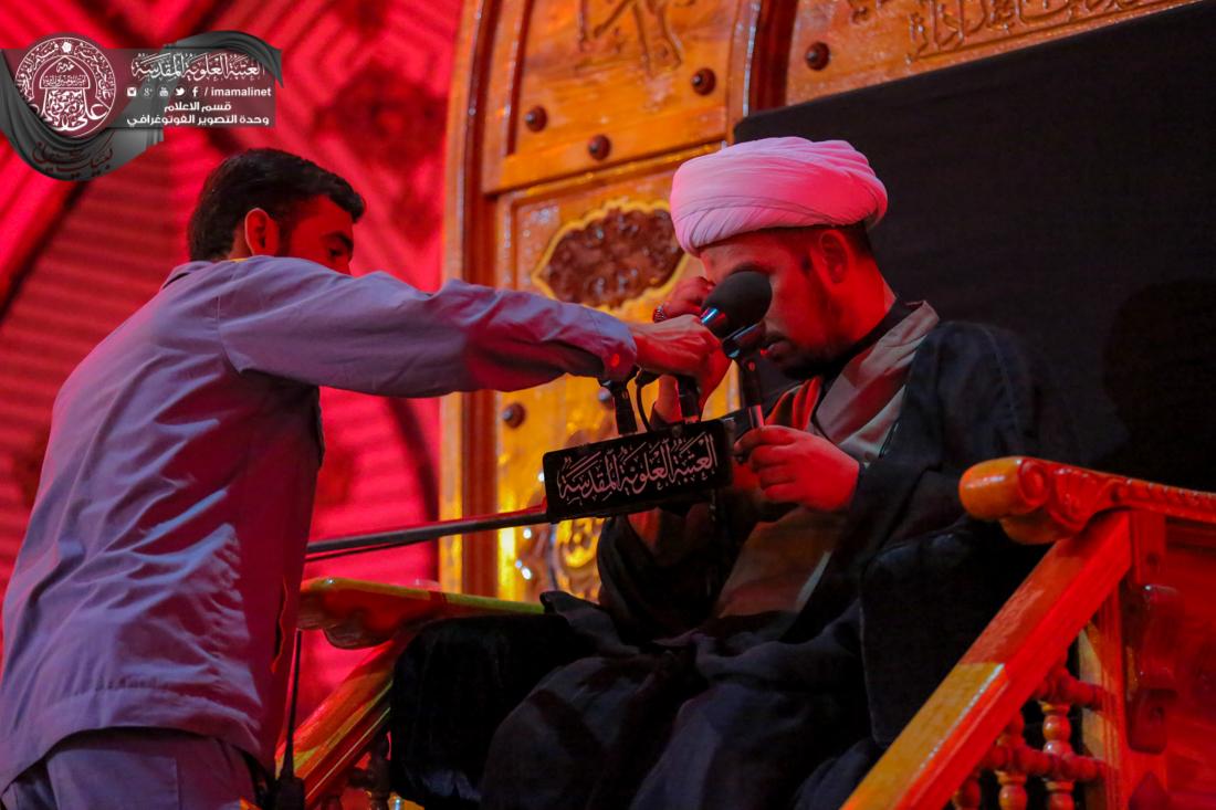 تقرير مصور : استمرار عمل وحدة الصوتيات حتى ليلة الحادي عشر من المحرم في العتبة العلوية المقدسة  | 