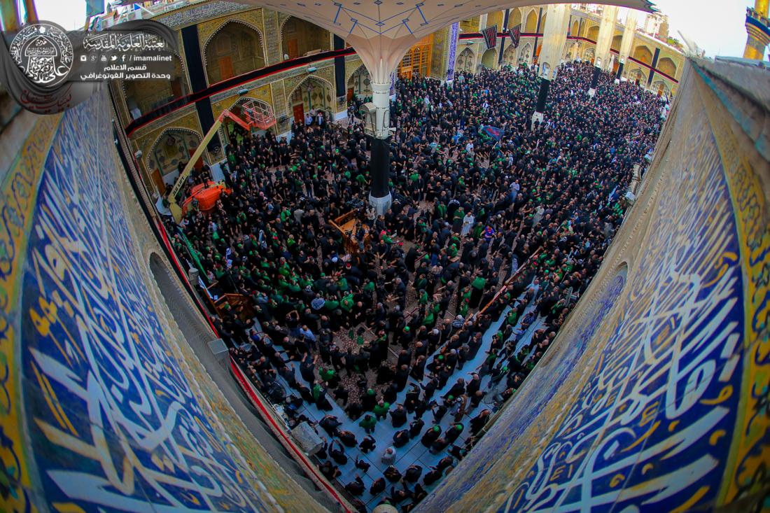 تقرير مصور : موكب العتبة الحسينية والعتبة العباسية يعزيان امير المؤمنين علي عليه السلام بأستشهاد الامام الحسين سلام الله عليه في العتبة العلوية المقدسة | 