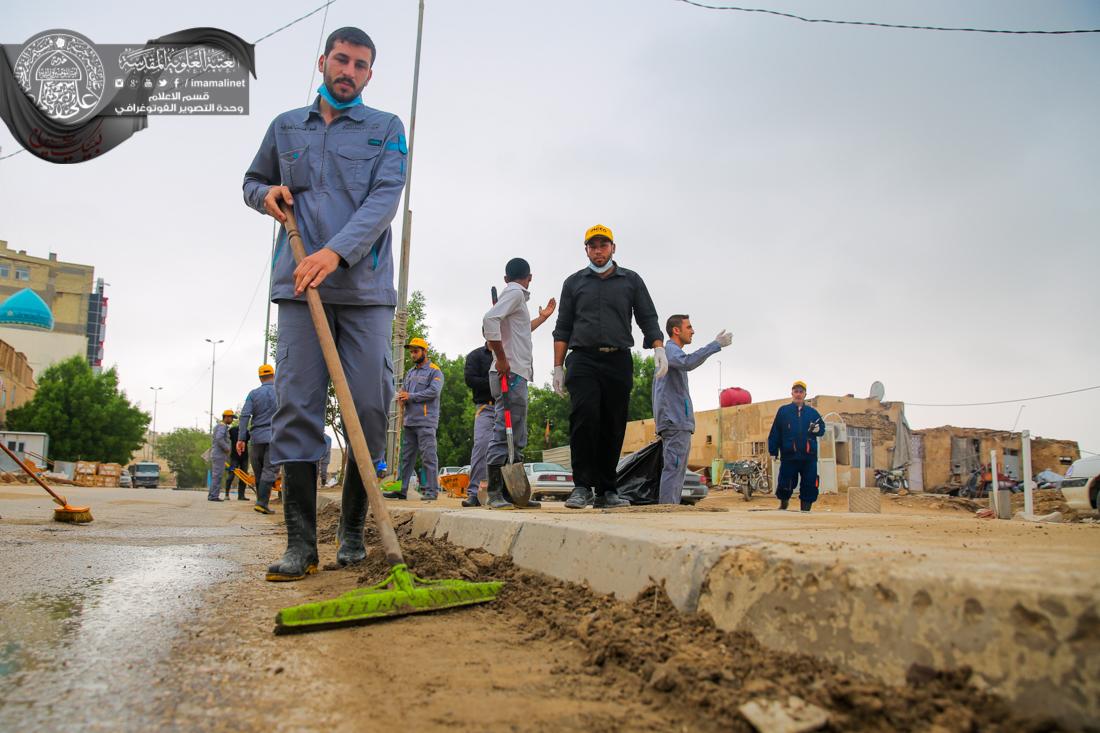 تقرير مصور : قسم الخدمات الخارجية في العتبة العلوية المقدسة يقيم حملة تنظيف في شوارع المدينة القديمة في النجف الاشرف | 