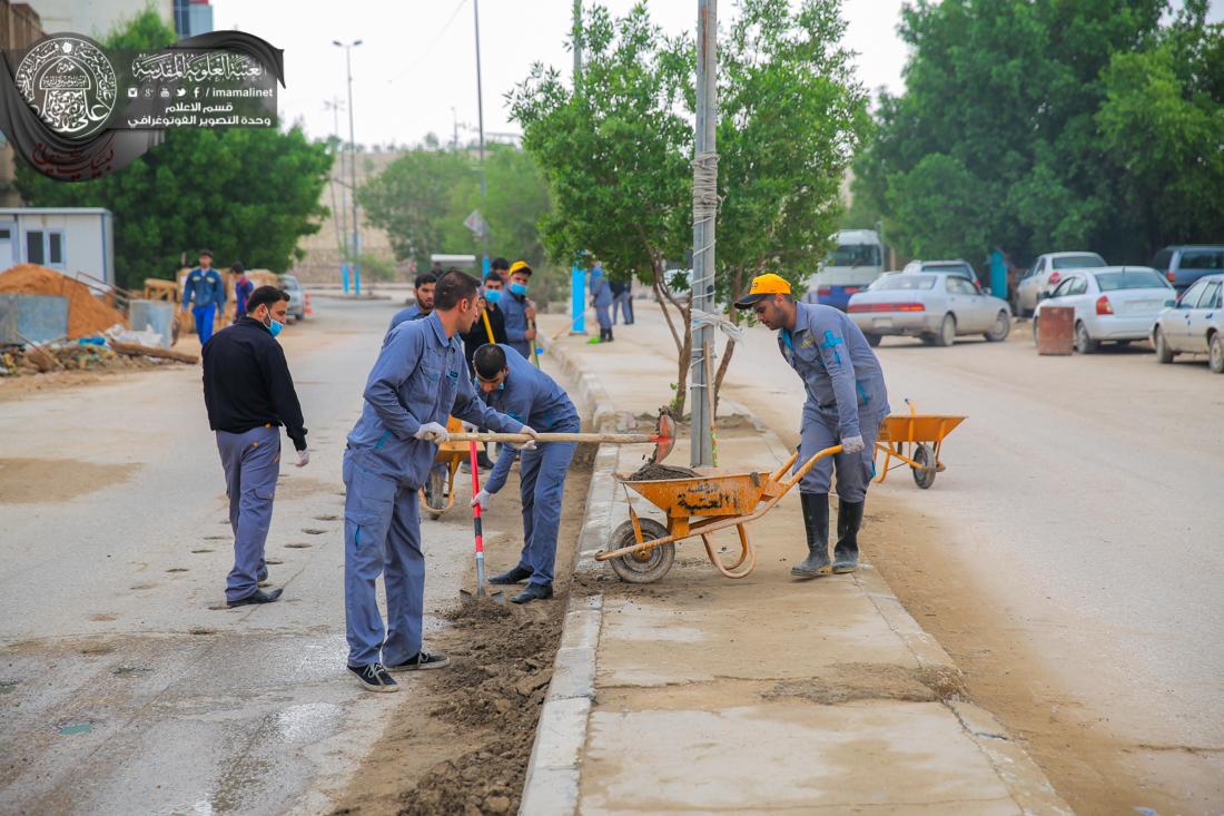 تقرير مصور : قسم الخدمات الخارجية في العتبة العلوية المقدسة يقيم حملة تنظيف في شوارع المدينة القديمة في النجف الاشرف | 