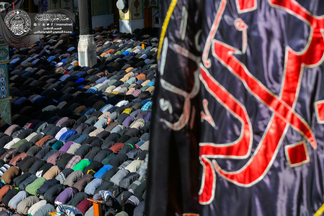 تقرير مصور : صلاة الجماعة في العتبة العلوية المقدسة | 