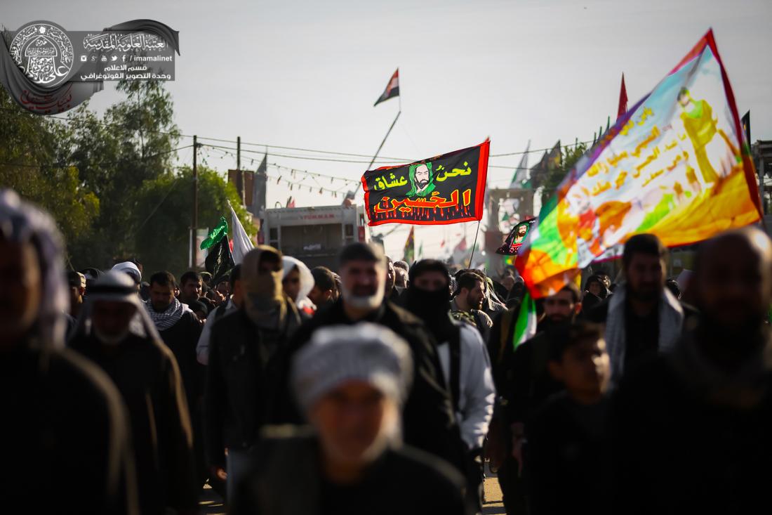 تقرير مصور : ملايين الزائرين يواصلون الزحف الى قبلة الاحرار لأداء مراسيم زيارة الار بعين  | 