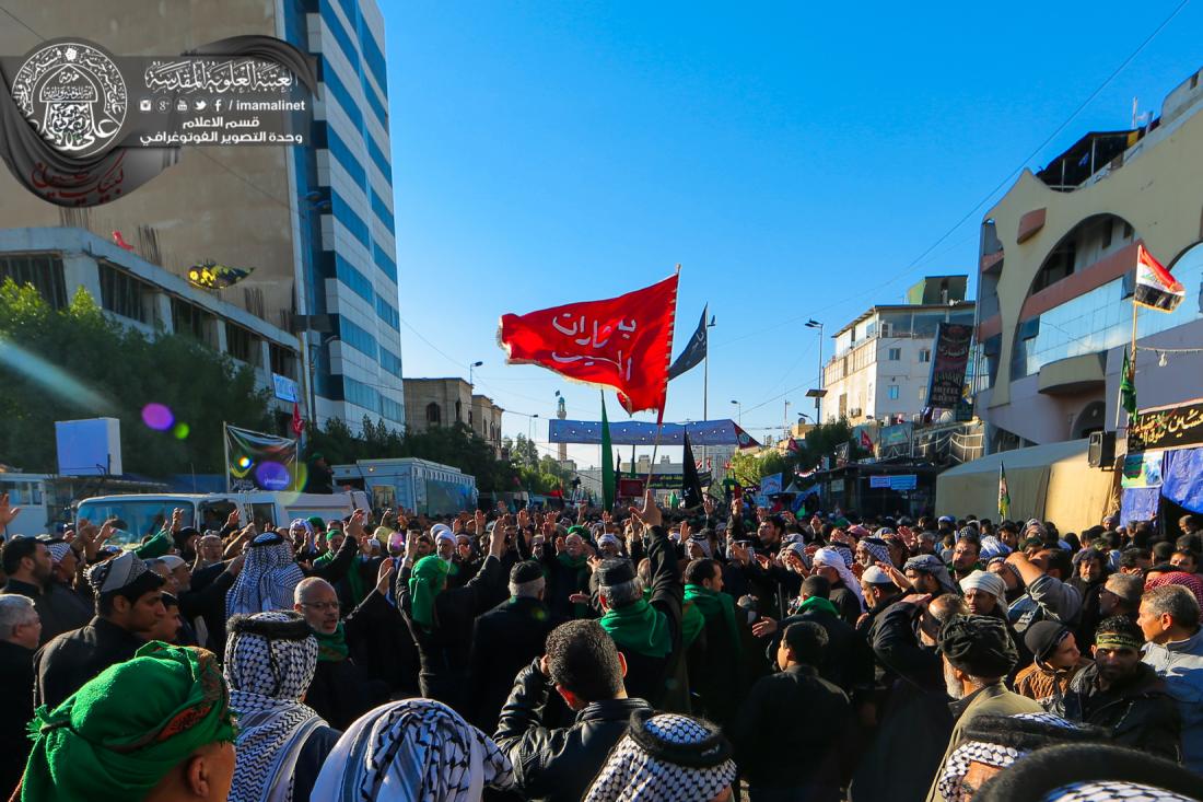 تقرير مصور : موكب النجف الاشرف يحي ذكرى اربعينية الامام الحسين عليه السلام في كربلاء المقدسة | 