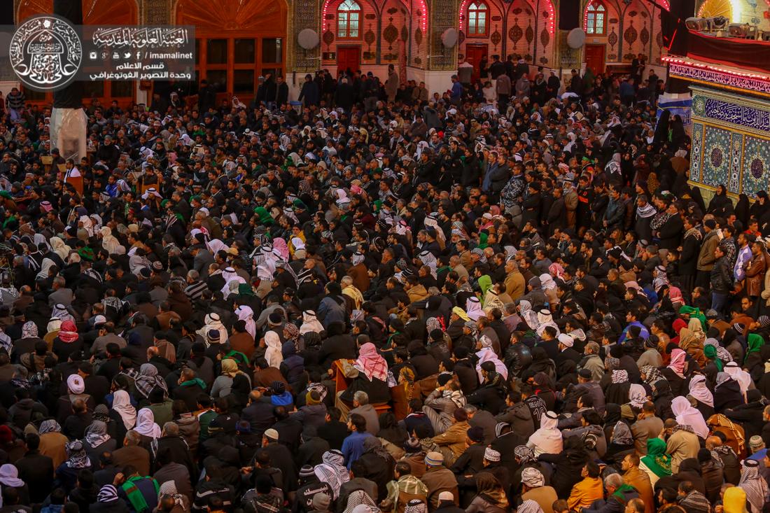 تقرير مصور : أجواء الحزن في الصحن العلوي المطهر لإحياء ذكرى ليلة وفاة النبي الاعظم محمد (صلى الله عليه وآله وسلم) | 