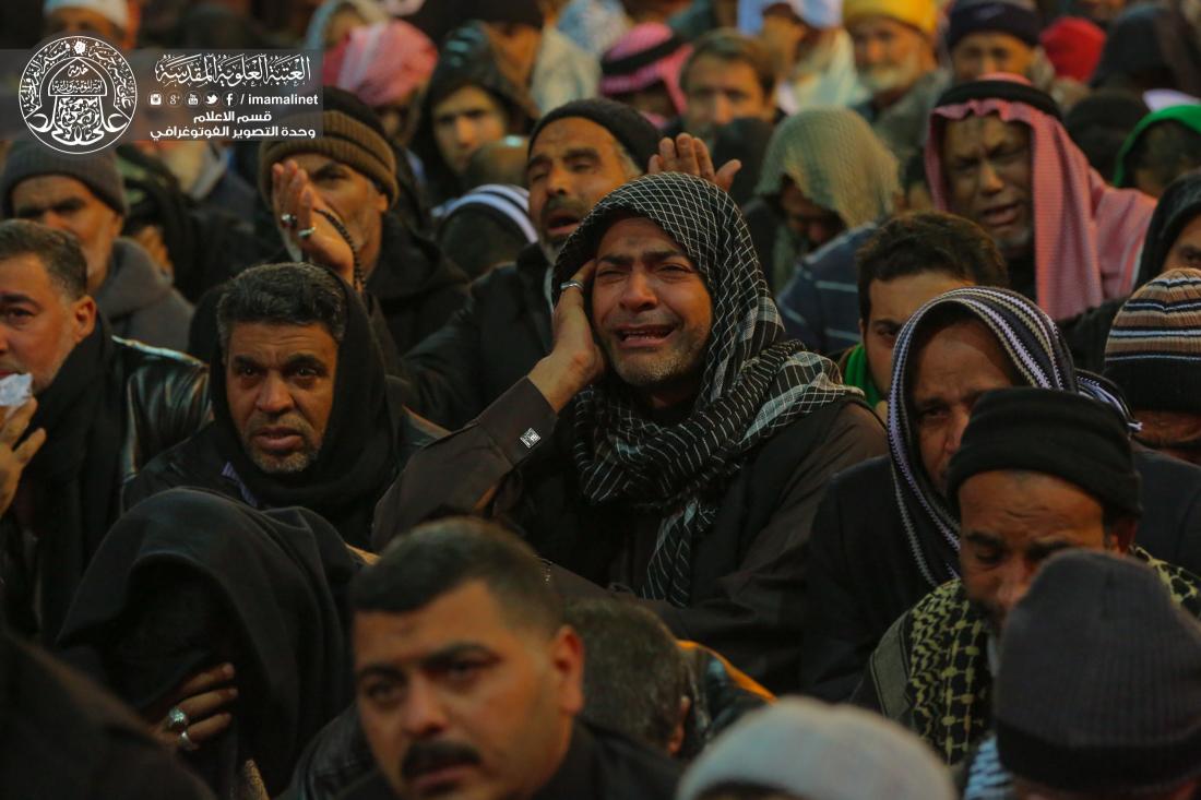 تقرير مصور : أجواء الحزن في الصحن العلوي المطهر لإحياء ذكرى ليلة وفاة النبي الاعظم محمد (صلى الله عليه وآله وسلم) | 