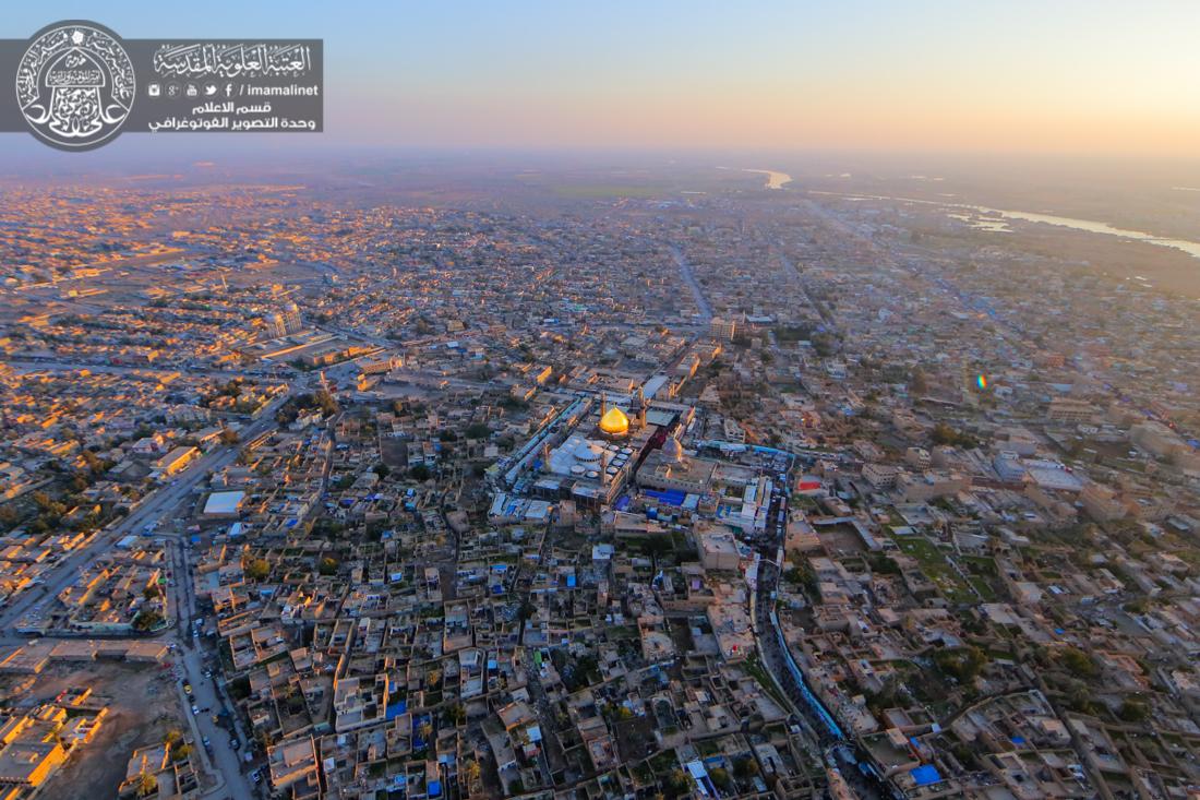 تقرير مصور : صور جوية لزيارة ذكرى استشهاد الامام الحسن العسكري سلام الله عليه | 