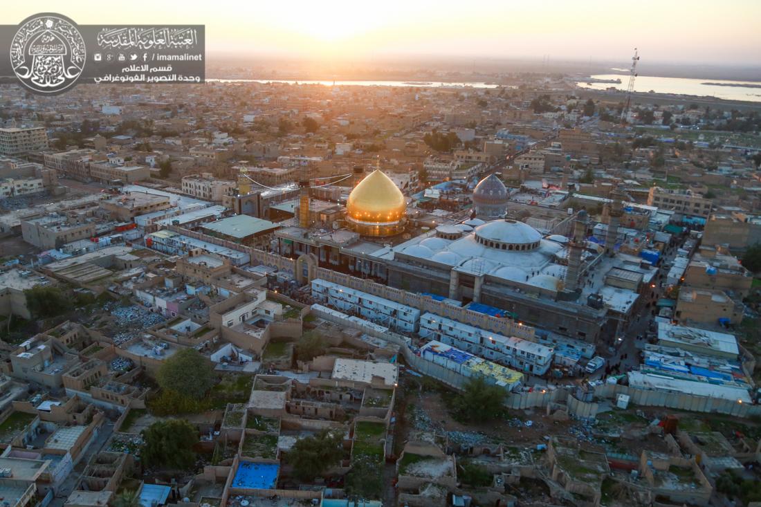 تقرير مصور : صور جوية لزيارة ذكرى استشهاد الامام الحسن العسكري سلام الله عليه | 