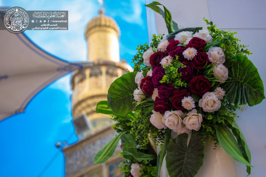 تقرير مصور : تزيين الحرم المطهر بالورود أستقبالاً لمولد النبي الاكرم محمد (صلى الله عليه وآله وسلم) | 