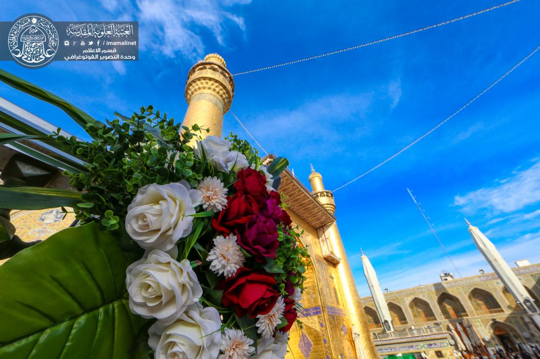 تقرير مصور : تزيين الحرم المطهر بالورود أستقبالاً لمولد النبي الاكرم محمد (صلى الله عليه وآله وسلم) | 