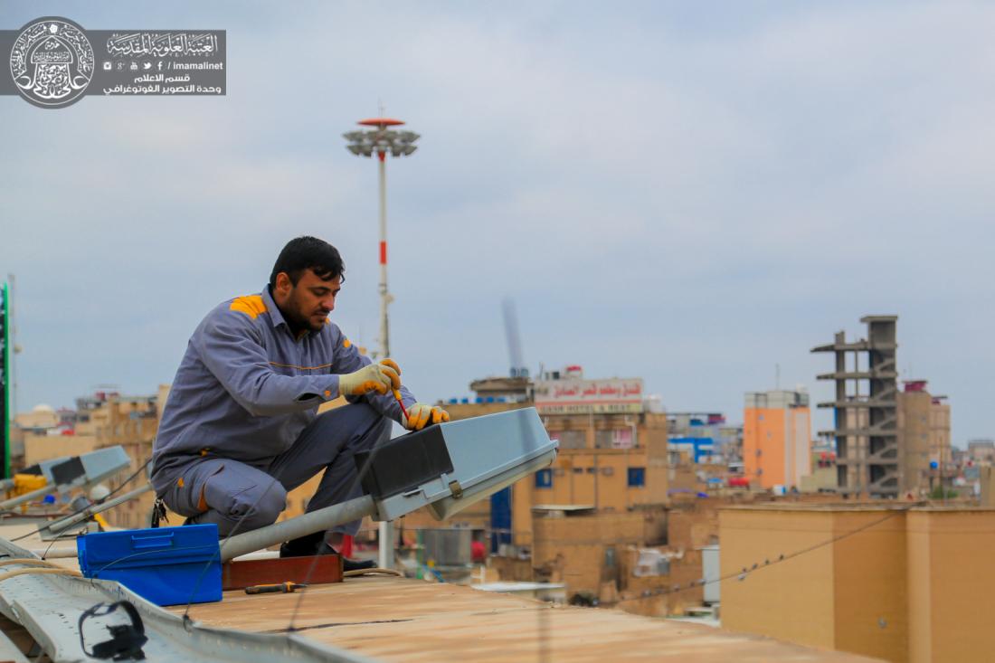 تقرير مصور : قسم الصيانة الهندسية في العتبة العلوية المقدسة تفاني في الخدمة .. وعطاء مستمر | 