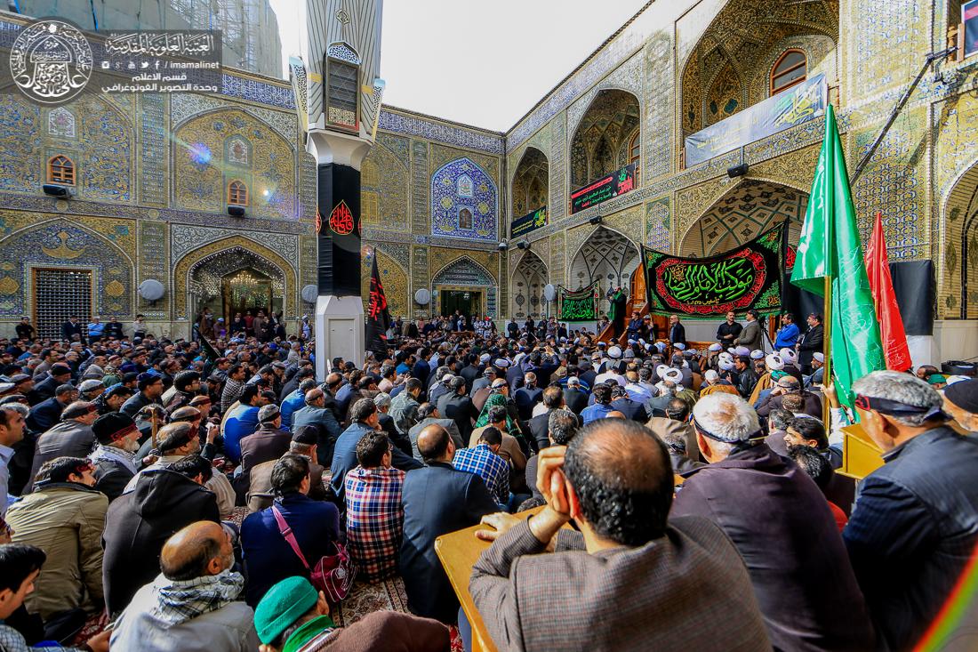 تقرير مصور : إحياء مراسم العزاء الفاطمي في رحاب مرقد أمير المؤمنين (عليه السلام) | 