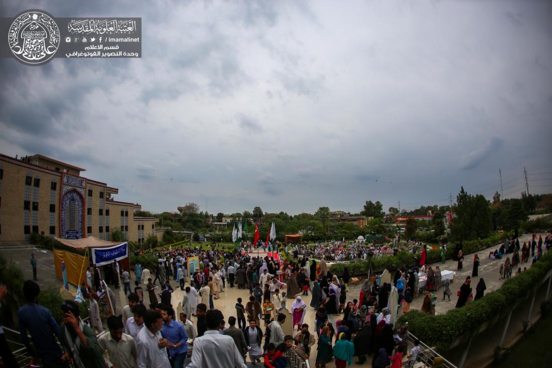 جناح العتبة العلوية المقدسة يكتظ بالزوار الباكستانيين في مهرجان الاسبوع الثقافي ( نسيم كربلاء ) في اسلام آباد | 