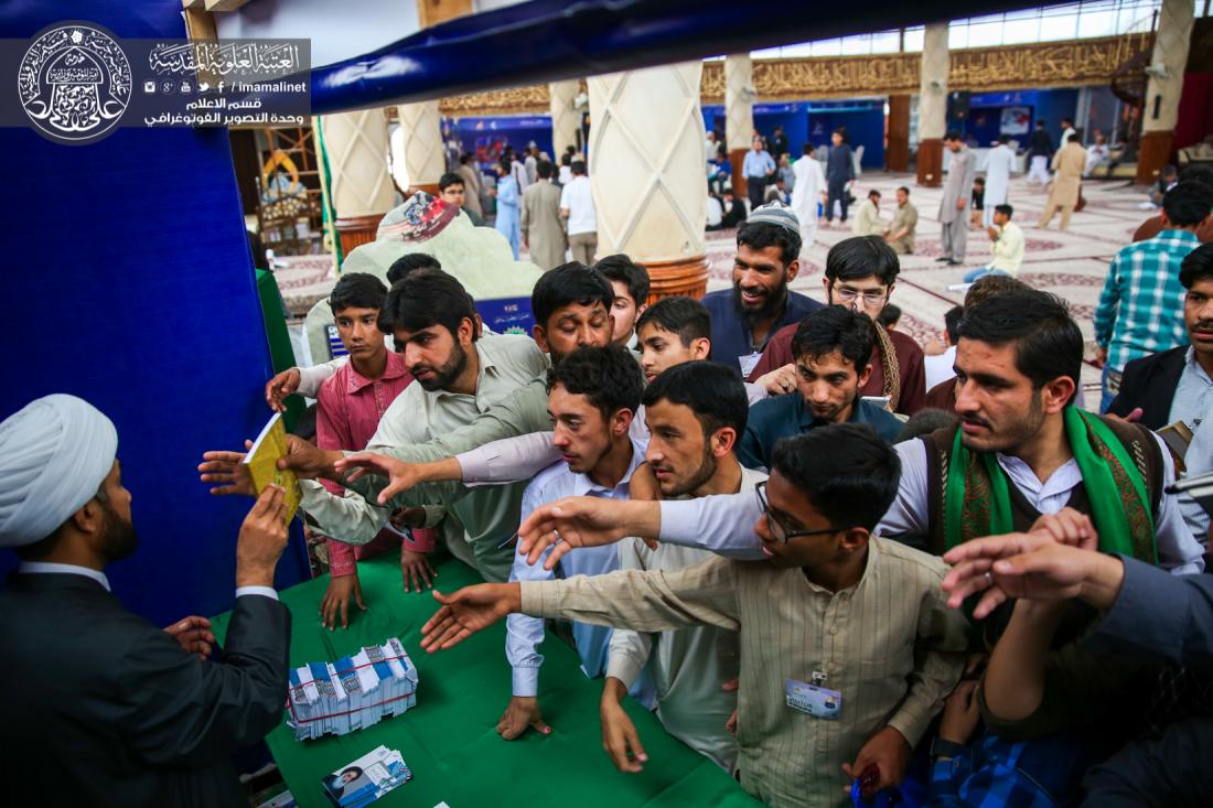 جناح العتبة العلوية المقدسة يكتظ بالزوار الباكستانيين في مهرجان الاسبوع الثقافي ( نسيم كربلاء ) في اسلام آباد | 