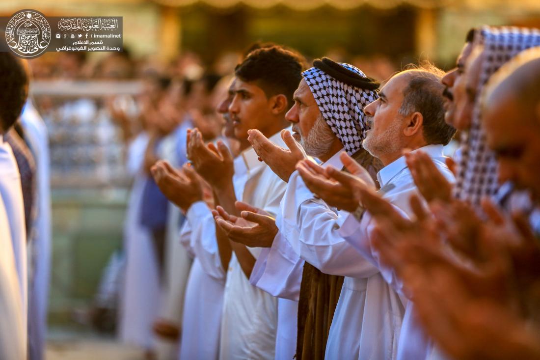 صلاة العيد في العتبة العلوية المقدسة بإمامة السيد نزار هاشم حبل المتين  | 