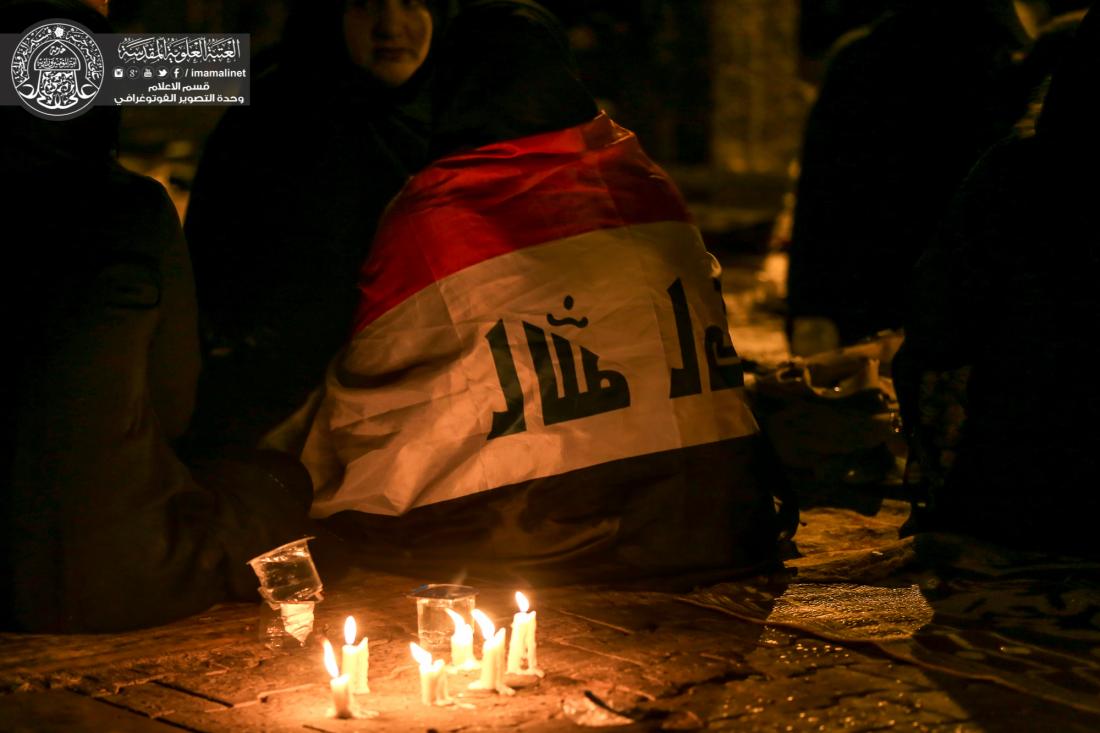 برعاية العتبة العلوية المقدسة مواكب عزاء ألنجف ألأشرف يشاركون أهالي شهداء منطقة الكرادة عزائهم بفقد الأحبة | 