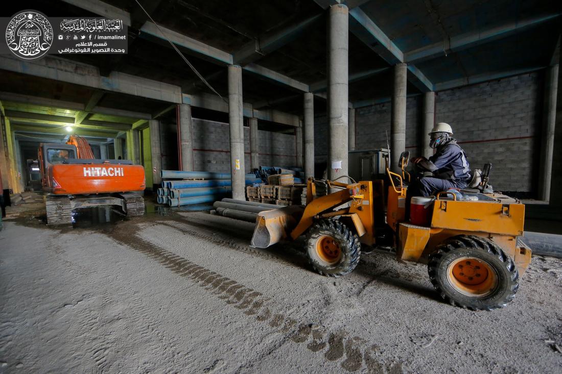 تواصل الاعمال الهندسية في صحن السيدة فاطمة الزهراء (عليها السلام) | 