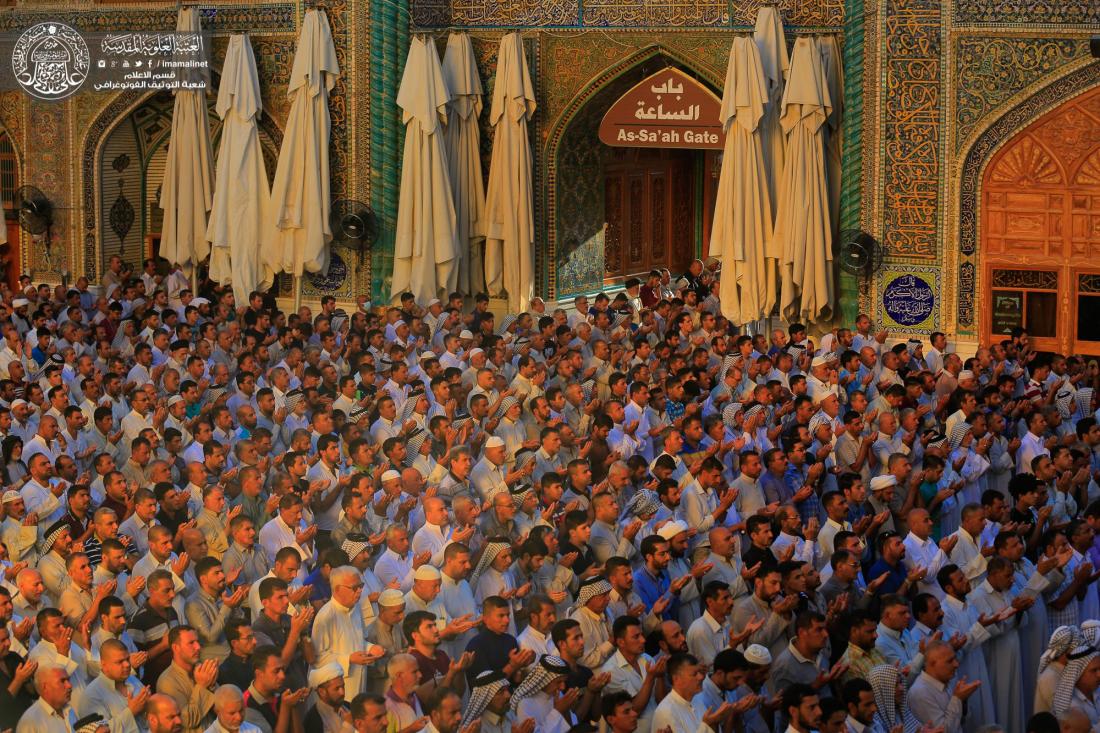 صلاة عيد الاضحى المبارك في العتبة العلوية المقدسة بإمامة السيد نزار حبل المتين  | 